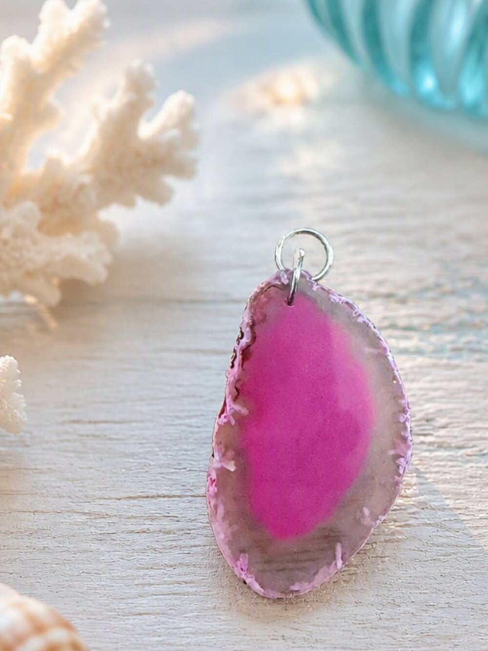 Pink Agate Pendant